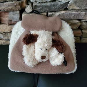🆕🎁Saks Fifth Avenue Annie Beau Lollie Child Puppy Faux Fur Backpack